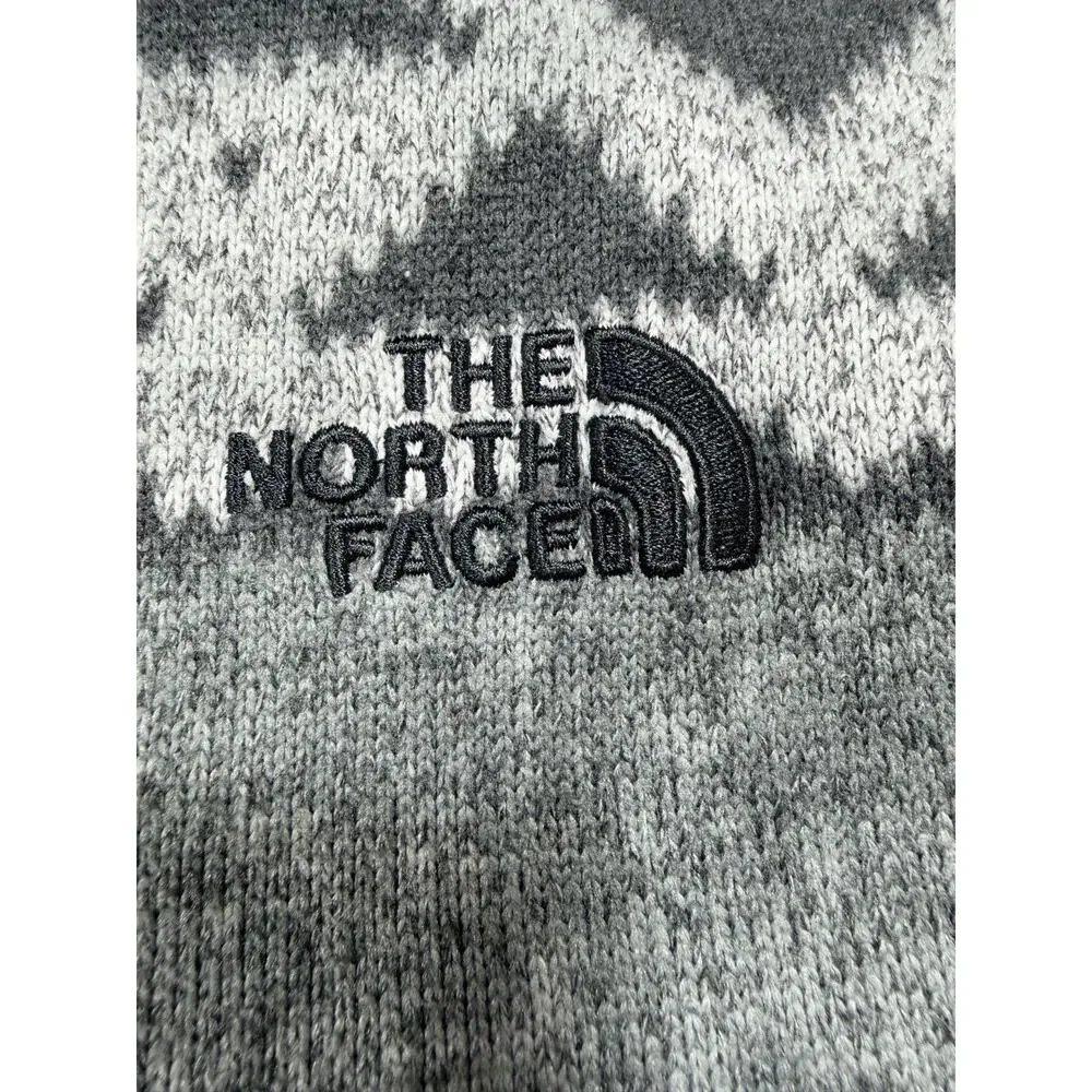 The North Face Tribal Southwest 1/4 Zip Fleece Pullover Gray Men Lg Gorpcore